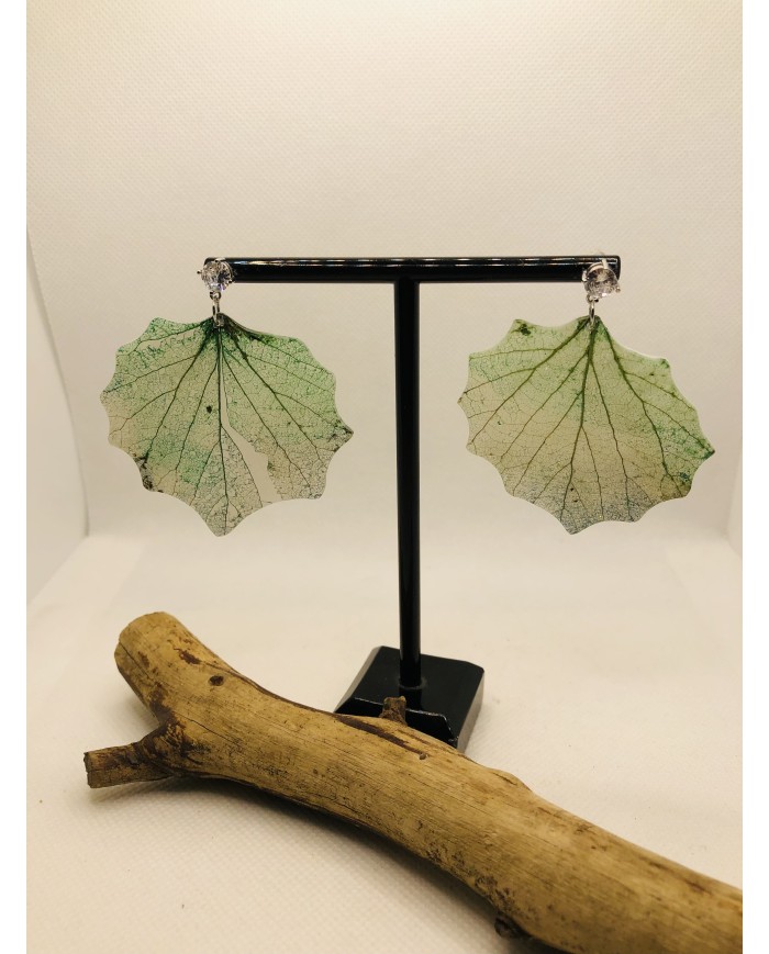 EDICIÓN LIMITADA pendientes artesanos de hoja natural