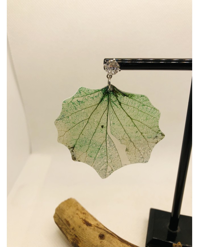 EDICIÓN LIMITADA pendientes artesanos de hoja natural