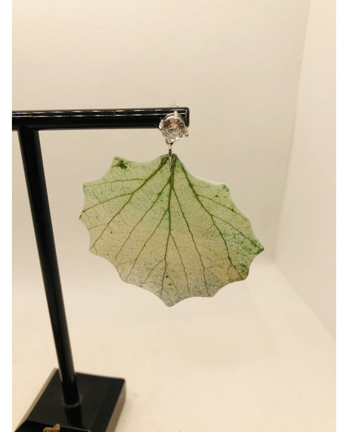 EDICIÓN LIMITADA pendientes artesanos de hoja natural