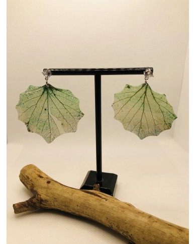 EDICIÓN LIMITADA pendientes artesanos de hoja natural