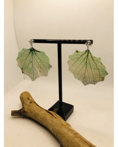 EDICIÓN LIMITADA pendientes artesanos de hoja natural