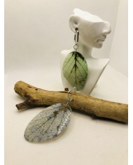 EDICIÓN LIMITADA pendientes artesanos de hoja natural