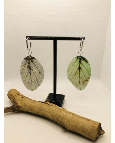 EDICIÓN LIMITADA pendientes artesanos de hoja natural