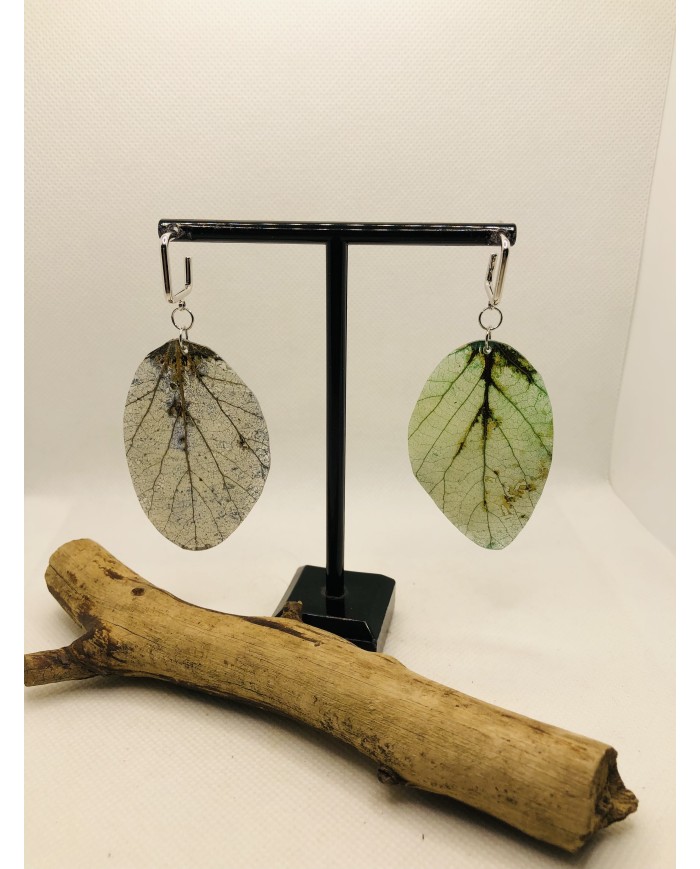 EDICIÓN LIMITADA pendientes artesanos de hoja natural