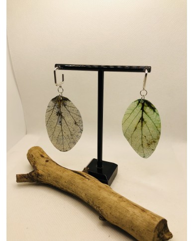 EDICIÓN LIMITADA pendientes artesanos de hoja natural