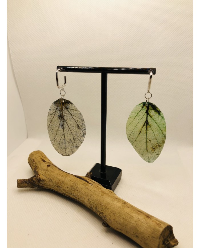 EDICIÓN LIMITADA pendientes artesanos de hoja natural