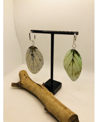 EDICIÓN LIMITADA pendientes artesanos de hoja natural