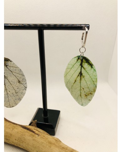 EDICIÓN LIMITADA pendientes artesanos de hoja natural