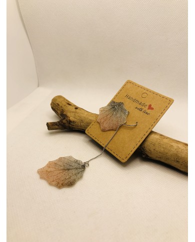 EDICIÓN LIMITADA pendientes de hoja natural