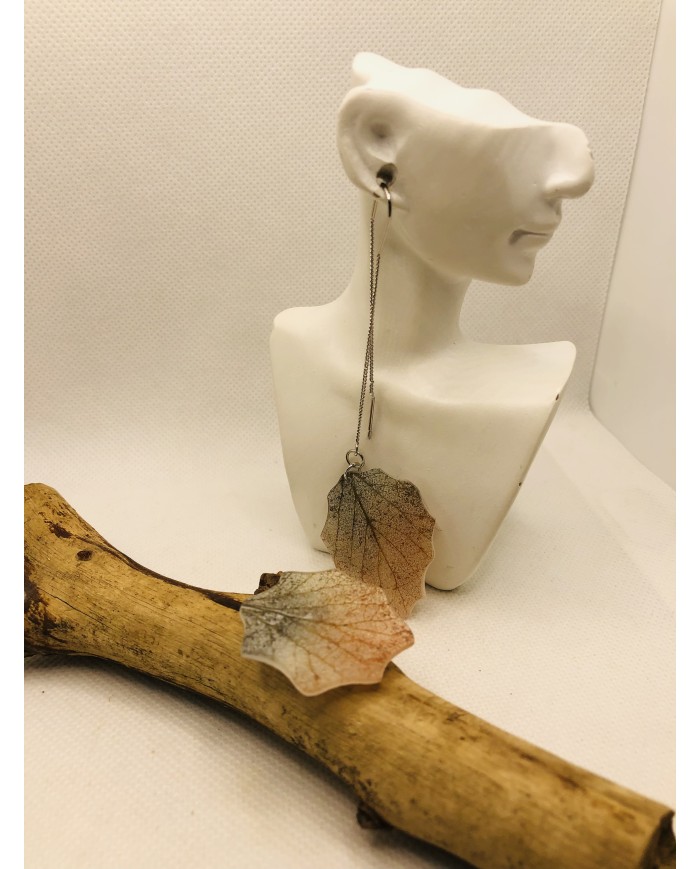 EDICIÓN LIMITADA pendientes de hoja natural