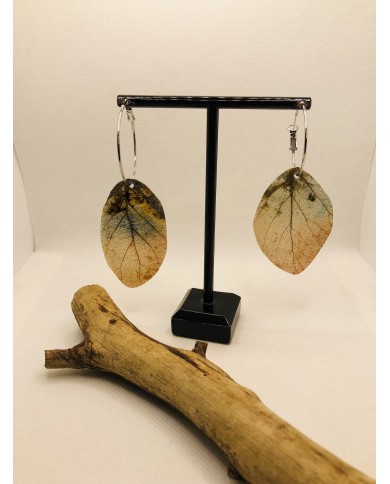 EDICIÓN LIMITADA pendientes de hoja natural esqueletizada