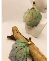 EDICIÓN LIMITADA pendientes artesanos de hoja natural
