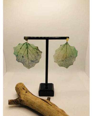 EDICIÓN LIMITADA pendientes artesanos de hoja natural