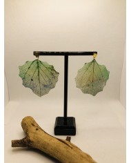 EDICIÓN LIMITADA pendientes artesanos de hoja natural