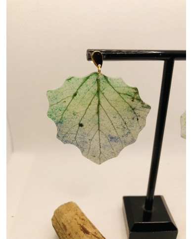 EDICIÓN LIMITADA pendientes artesanos de hoja natural