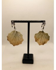 EDICIÓN LIMITADA pendientes de hoja natural esqueletizada