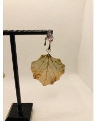 EDICIÓN LIMITADA pendientes de hoja natural esqueletizada