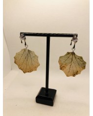 EDICIÓN LIMITADA pendientes de hoja natural esqueletizada