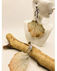 EDICIÓN LIMITADA pendientes artesanos de hoja natural