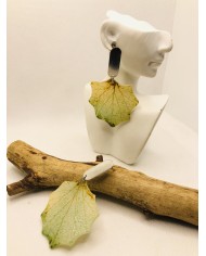EDICIÓN LIMITADA pendientes artesanos de hoja natural
