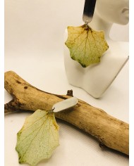 EDICIÓN LIMITADA pendientes artesanos de hoja natural