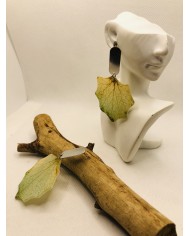 EDICIÓN LIMITADA pendientes artesanos de hoja natural