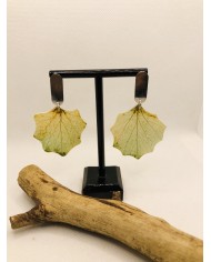 EDICIÓN LIMITADA pendientes artesanos de hoja natural