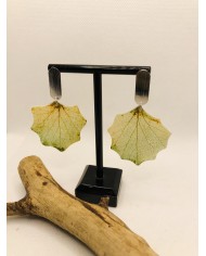 EDICIÓN LIMITADA pendientes artesanos de hoja natural