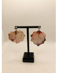 EDICIÓN LIMITADA  pendientes de hoja de álamo artesanos